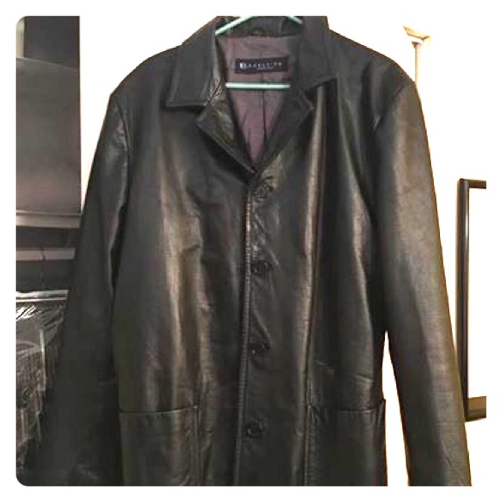 Mens Kenneth Cole Reaction leather jacket size XL